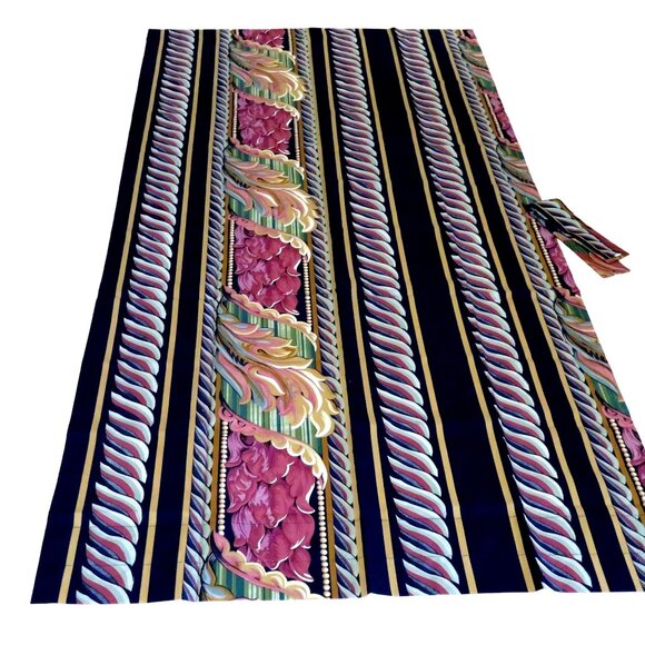 Pair 2 Curtain Panels Drapes 42" x 87" each Multicolor Polyester Tiebacks Modern - Picture 4 of 11